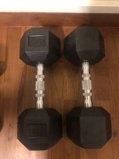 2 x 7.5kg dumbbells