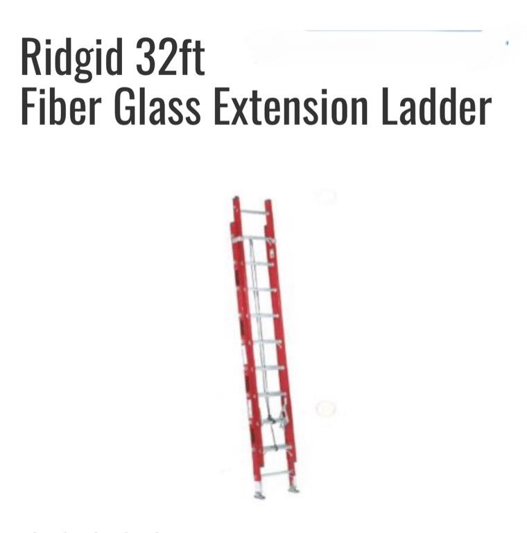 32ft Ridgid Ladder, Commercial & Industrial, Construction Tools