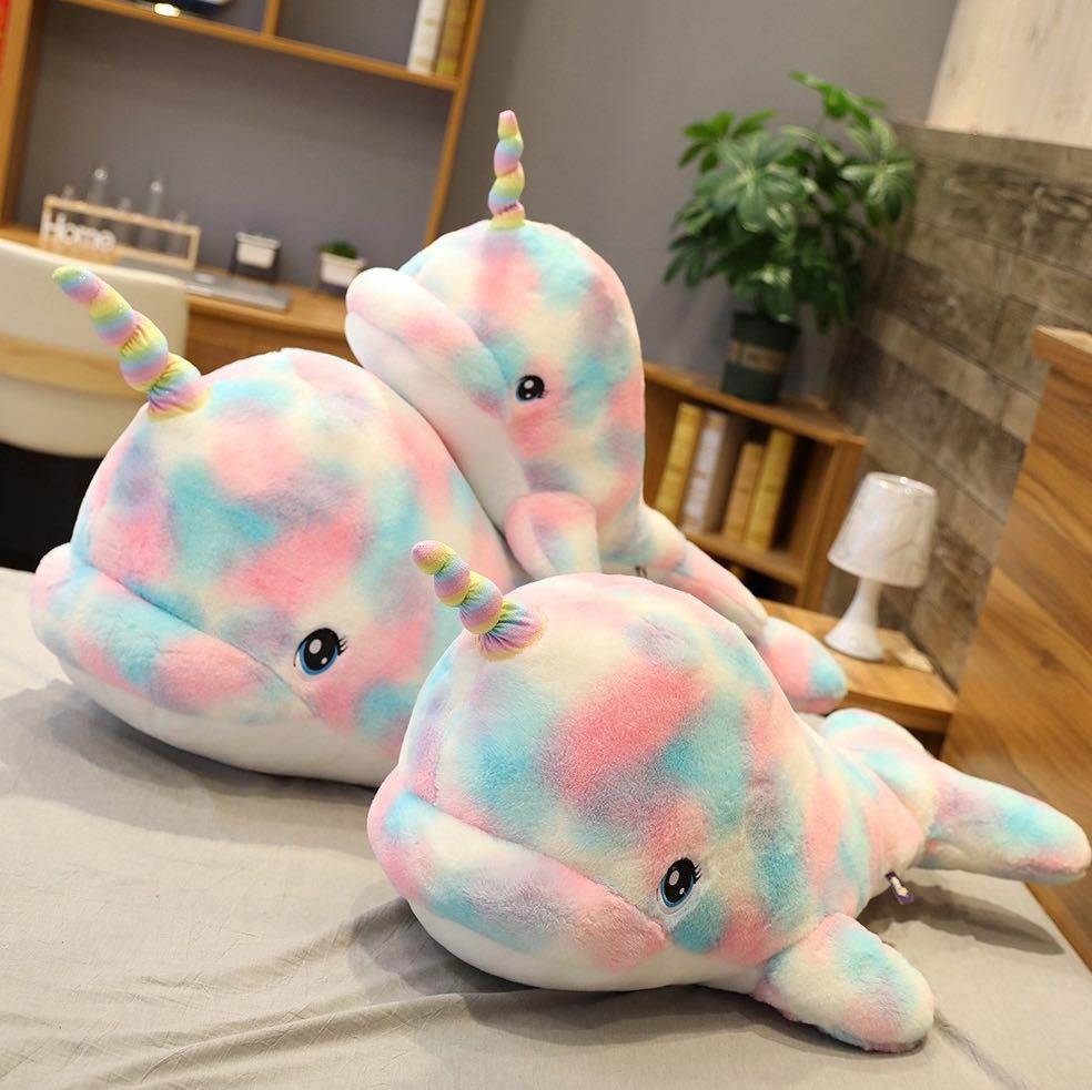 rainbow dolphin plush