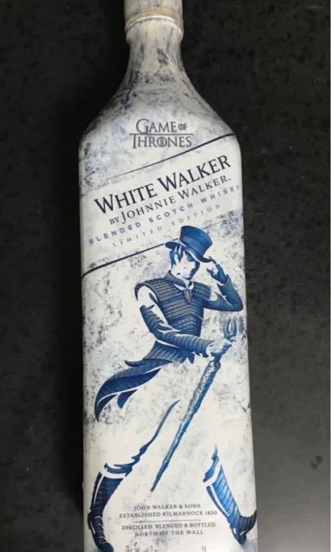 全新原裝絕版蘇格蘭johnnie Walker Game Of Thrones White Walker Whiskey 威士忌酒1l 1000ml 41 7 嘢食 嘢飲 酒精飲料 Carousell