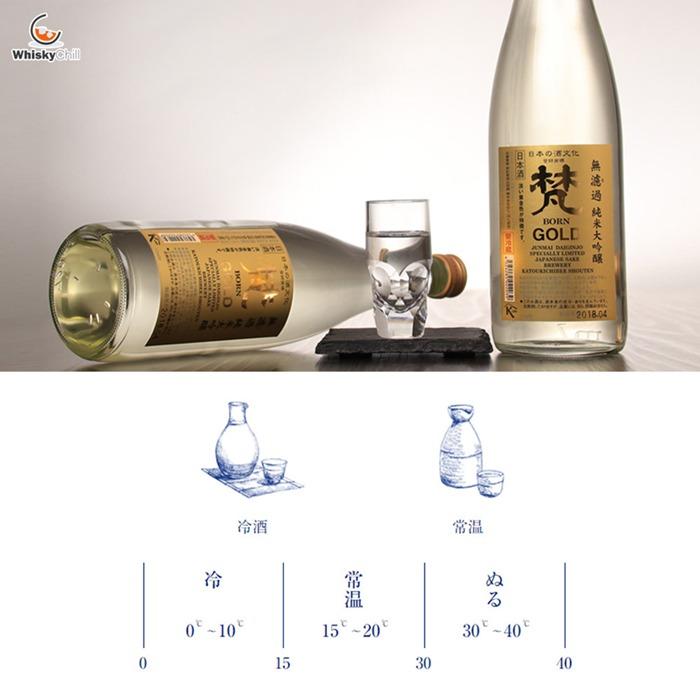 日本清酒日本酒梵GOLD 無濾過純米大吟釀15% 720ml 1.8L, 嘢食& 嘢飲