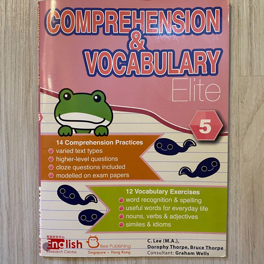 小學練習補充練習小五p5 英文科傑思英語研究中心comprehension And Vocabulary 閱讀理解 興趣及遊戲 書本 文具 教科書 Carousell