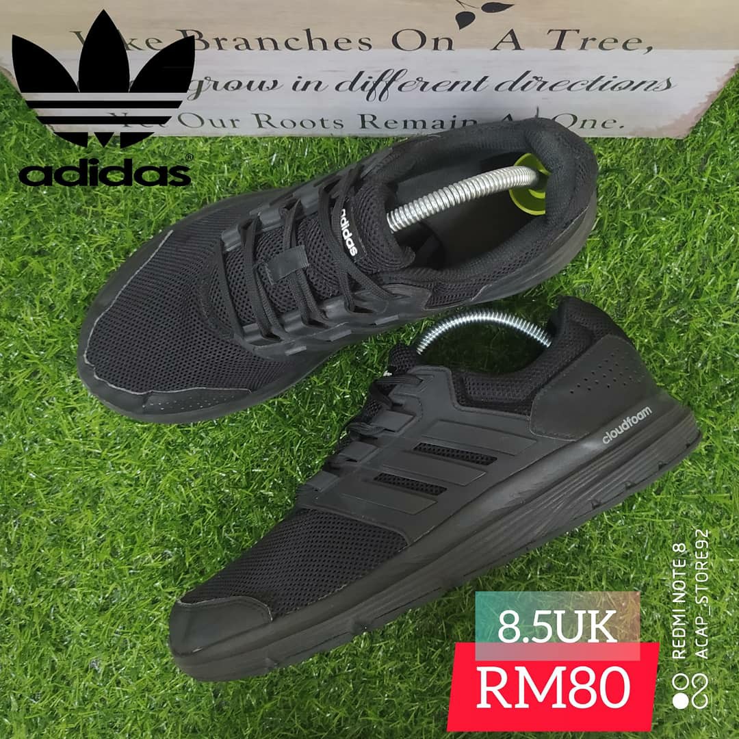 Adidas cloudfoam triple black cheap
