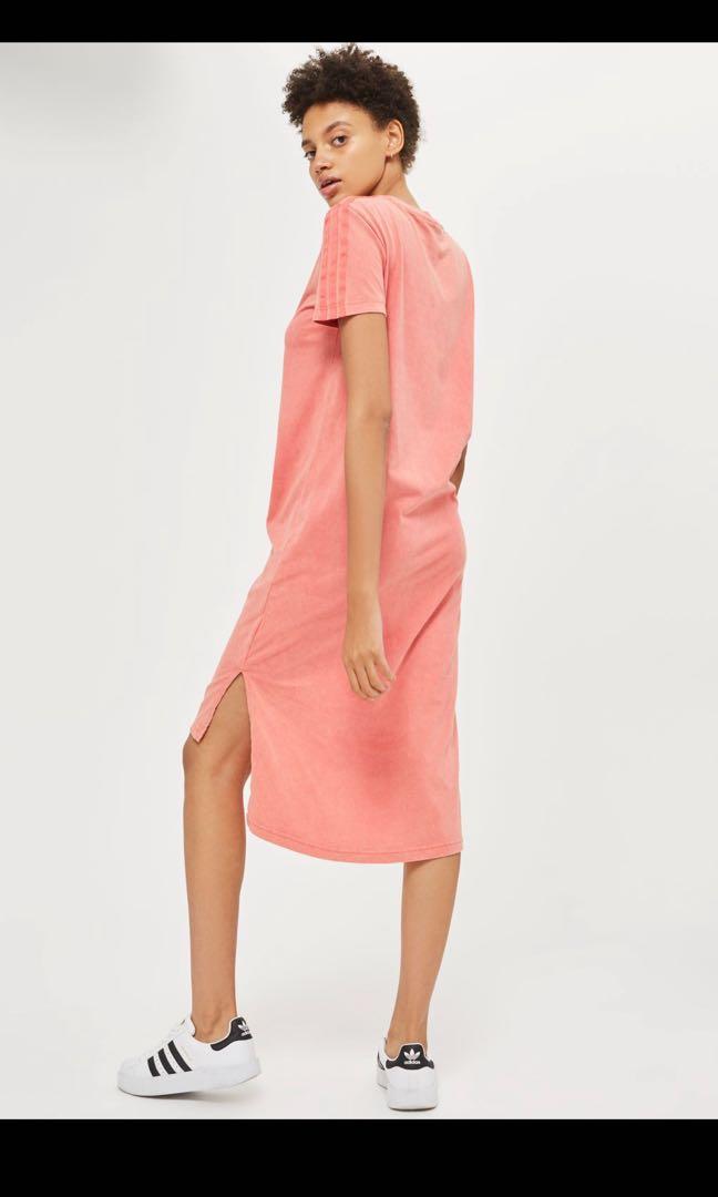 Adidas Originals T-Shirt Drop Hem Dress XS, Women's Fashion