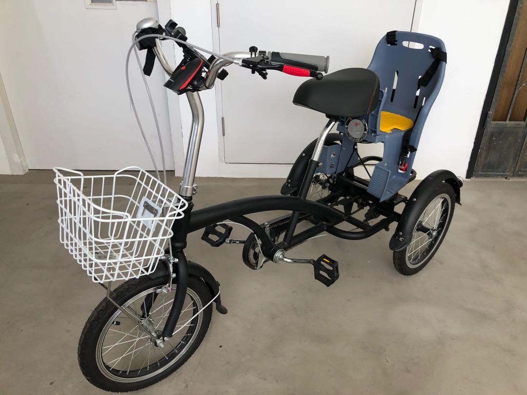 Tricycle bike with 2025 child seat