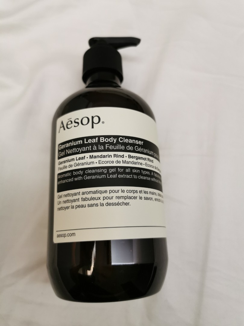 Aesop Geranium leaf body cleanser 500ml, Beauty & Personal Care, Bath