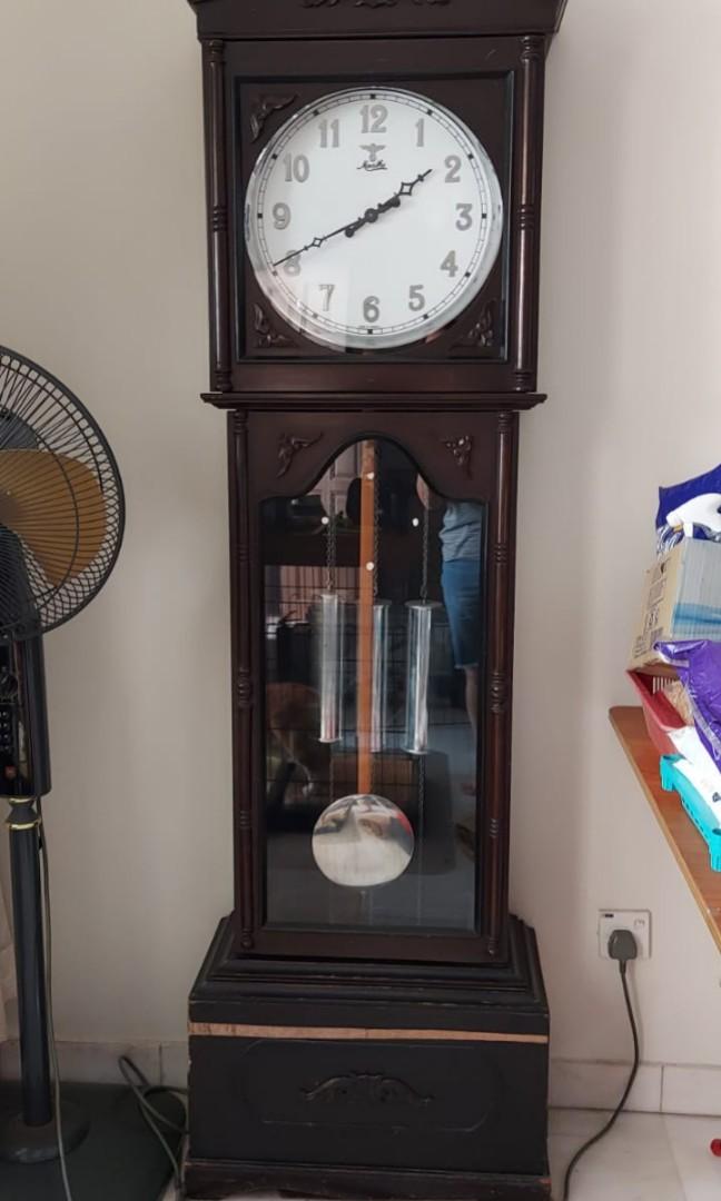 Moathe Moathe Antique Grandfather Clock, Furniture & Home Living, Furniture ...
