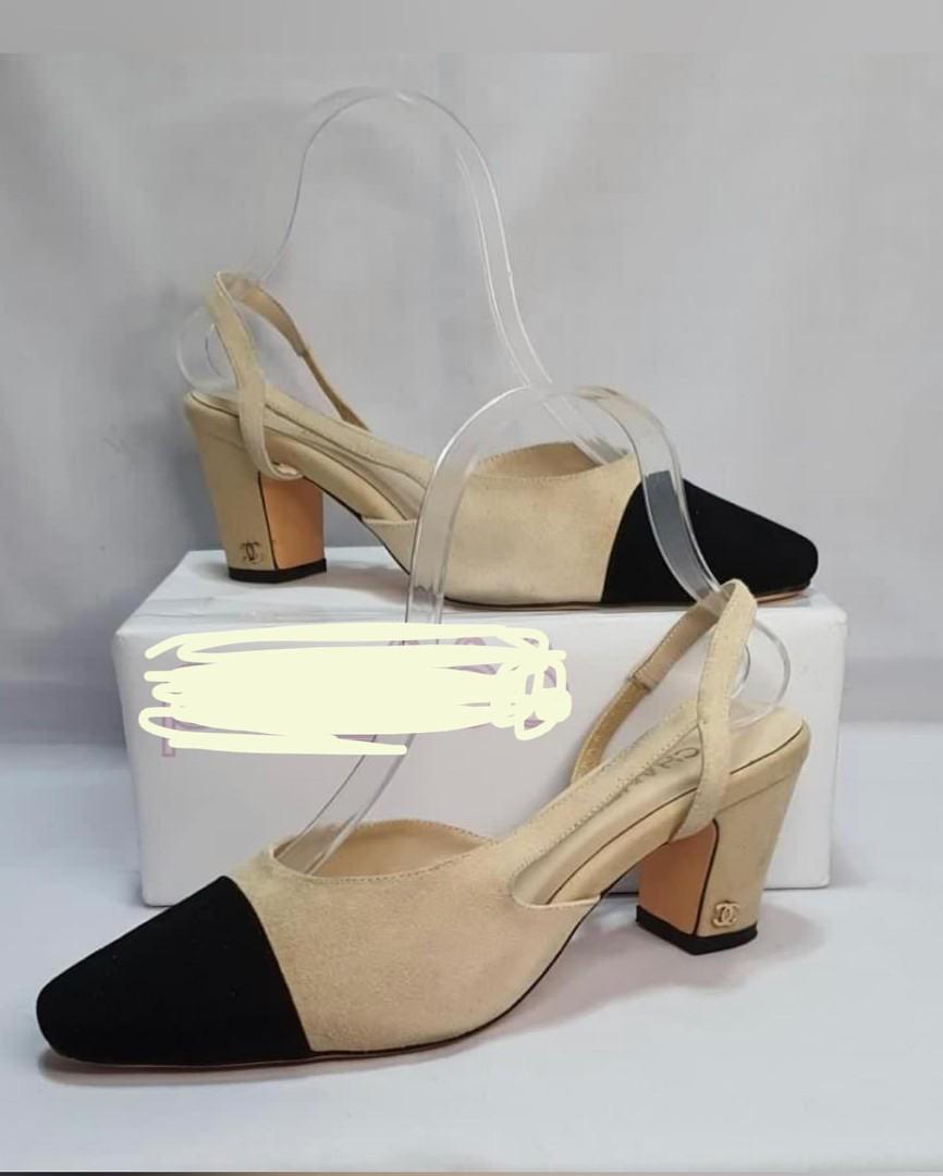 Chanel suede slingbacks Clearance