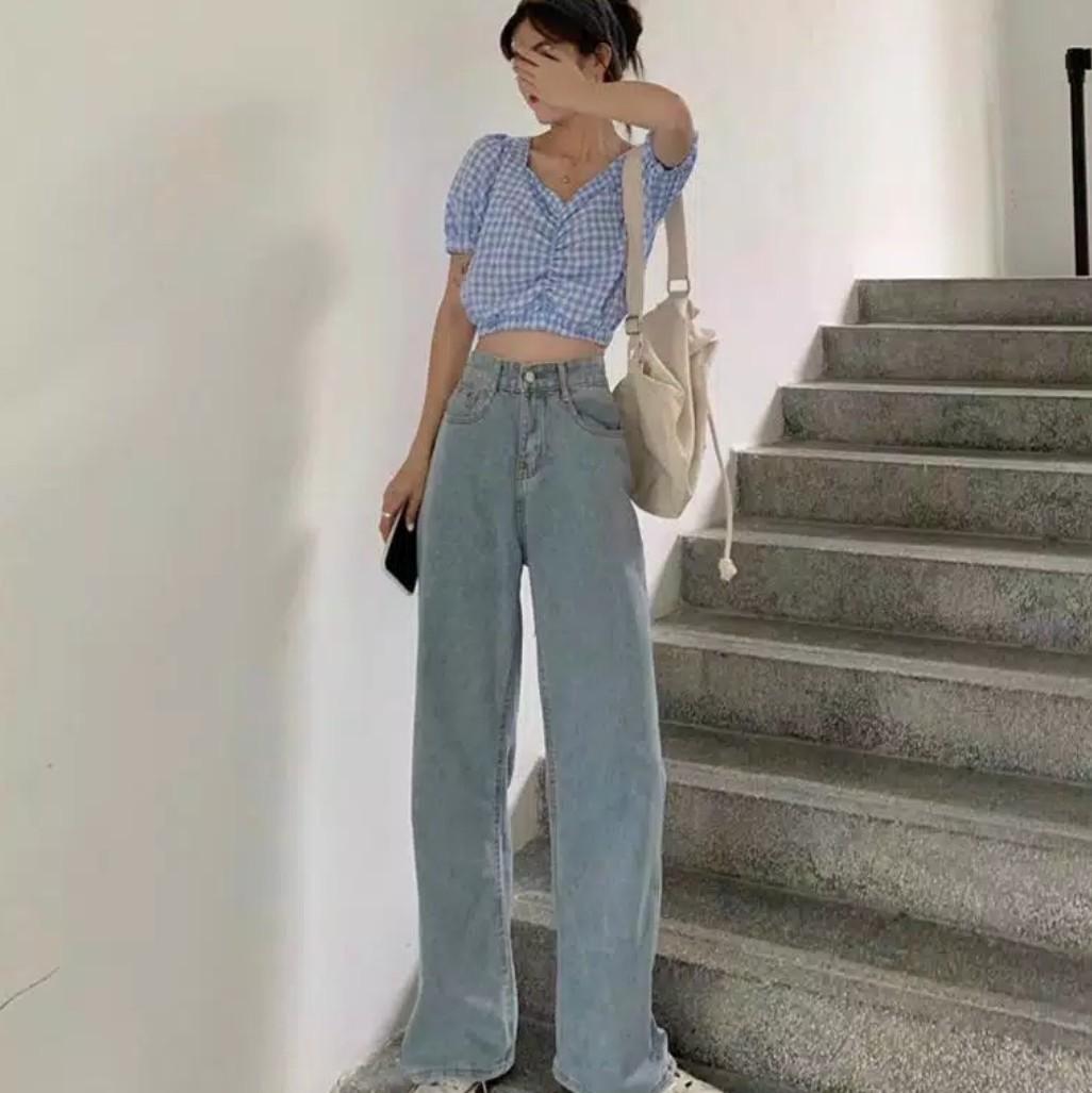 baggy high waisted jeans