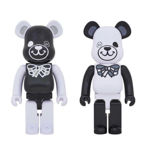 Bearbrick 1000% Fragment X Freemasonry 共濟會Fragment Design Black