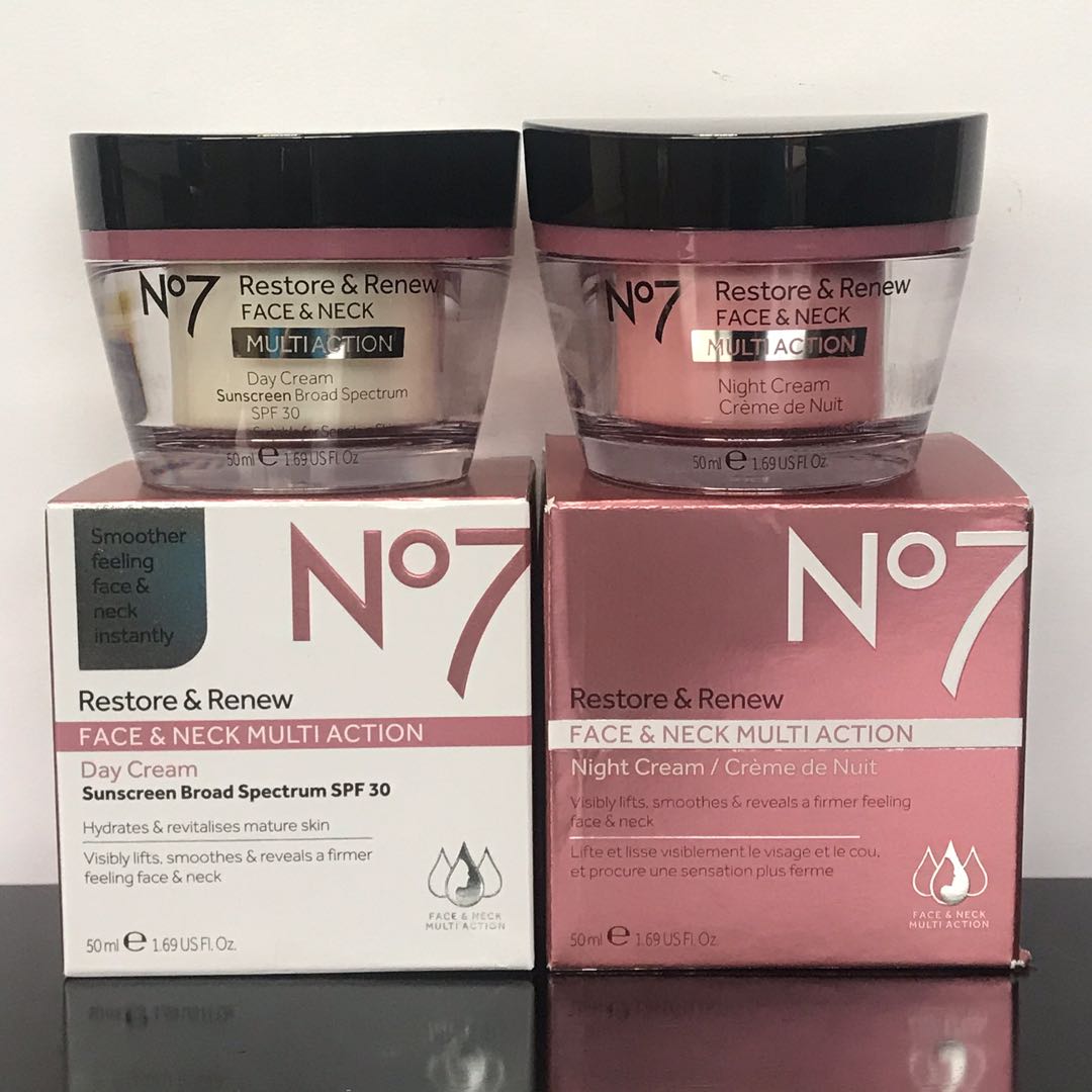 Boots No7 Restore & Renew Face & Neck Multi Action Day or Night Cream