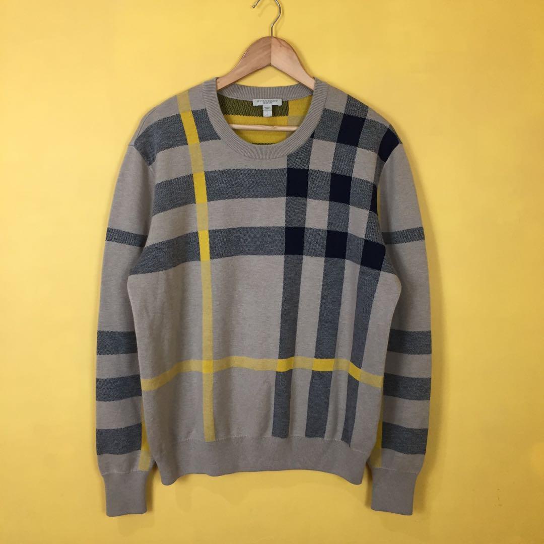 BURBERRY BRIT SWEATER AUTHENTIC, Men's Fashion, Coats, Jackets and  Outerwear on Carousell