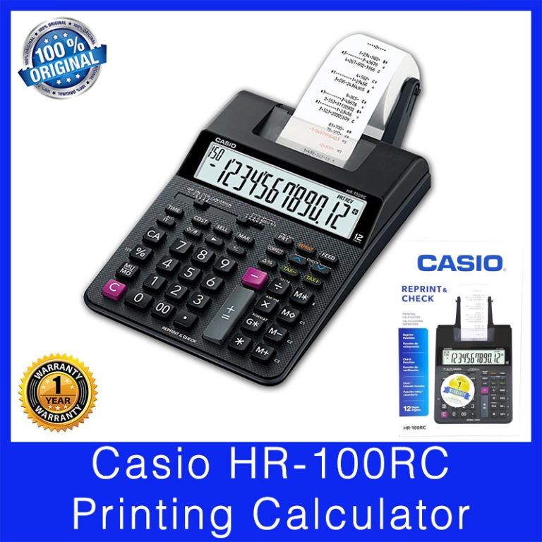 Casio hr 100 rc clearance