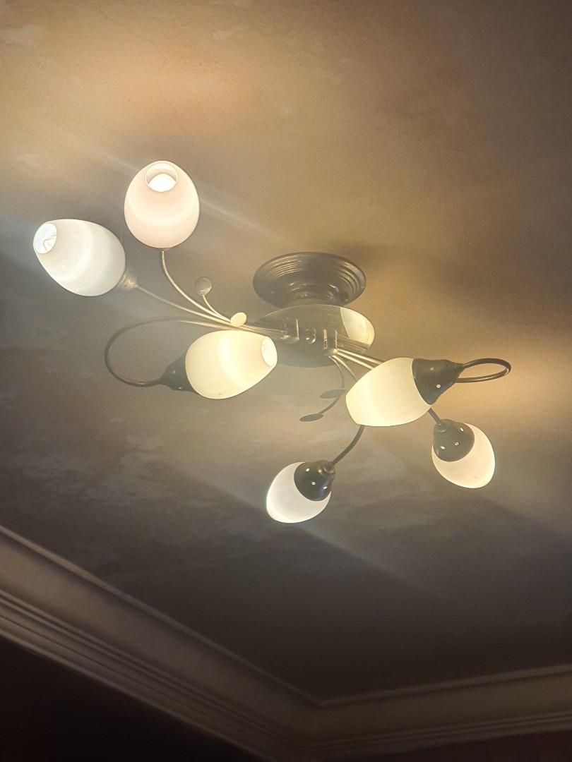Ceiling Light (Category: Lighting) located in Singapore. Submitted by hard4rog (Listing ID 1074119463, Image 1). Description: Beautiful Chrome Pendant Light for Ceiling. Nice condition and even will throw in the 6 lights too Adjustable and rotatable too. Originally bought for $150. Just a little cleaning and it will look as good as new. When installed it will be flushed with the ceiling. No regrets. Grab it. You may message me directly at 9117977