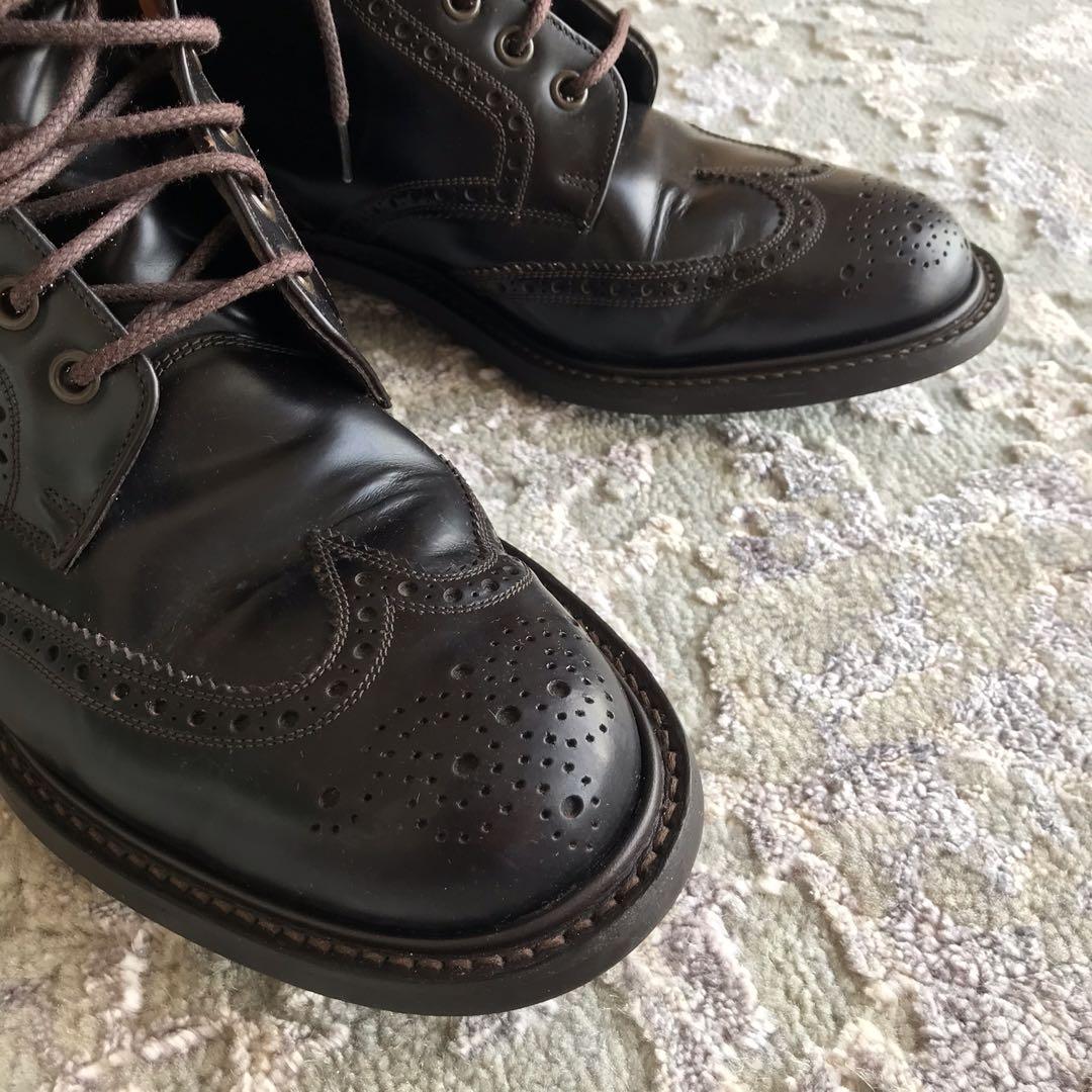 Church s Caldecott Boots Size 9 Dark Brown Custom Grade Shoes