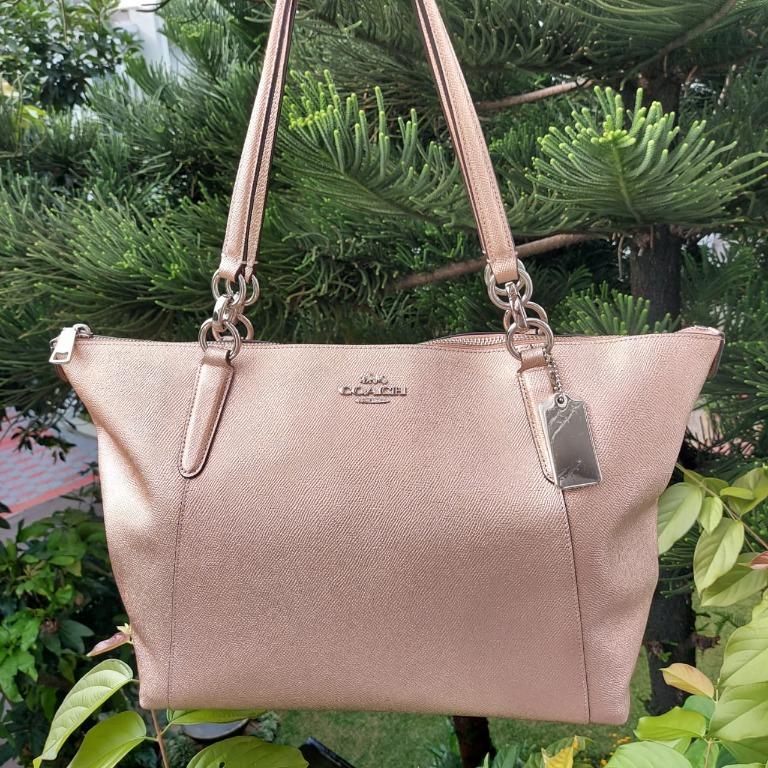 Coach ava tote rose gold store