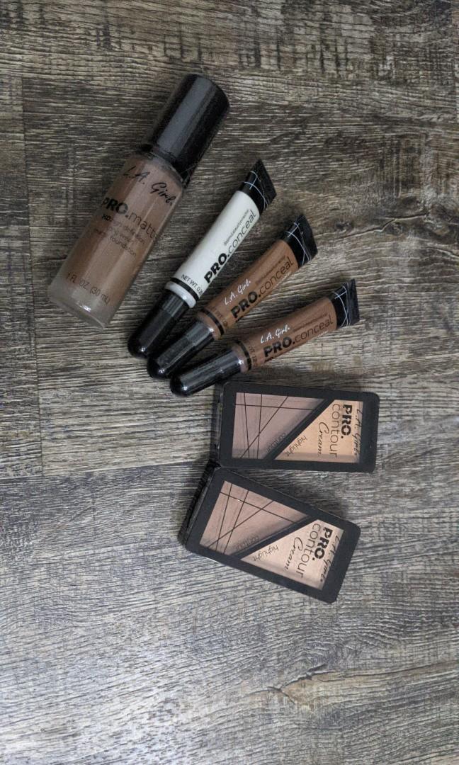 cream contour and highlight