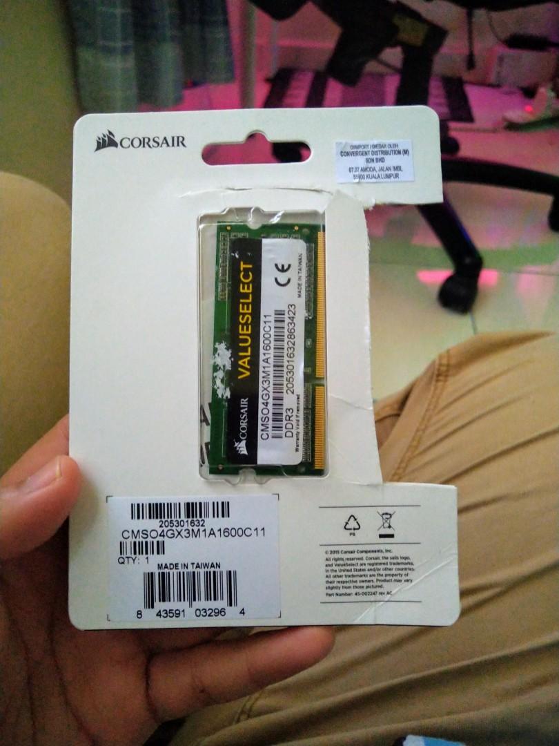 Corsair value select best sale ddr3