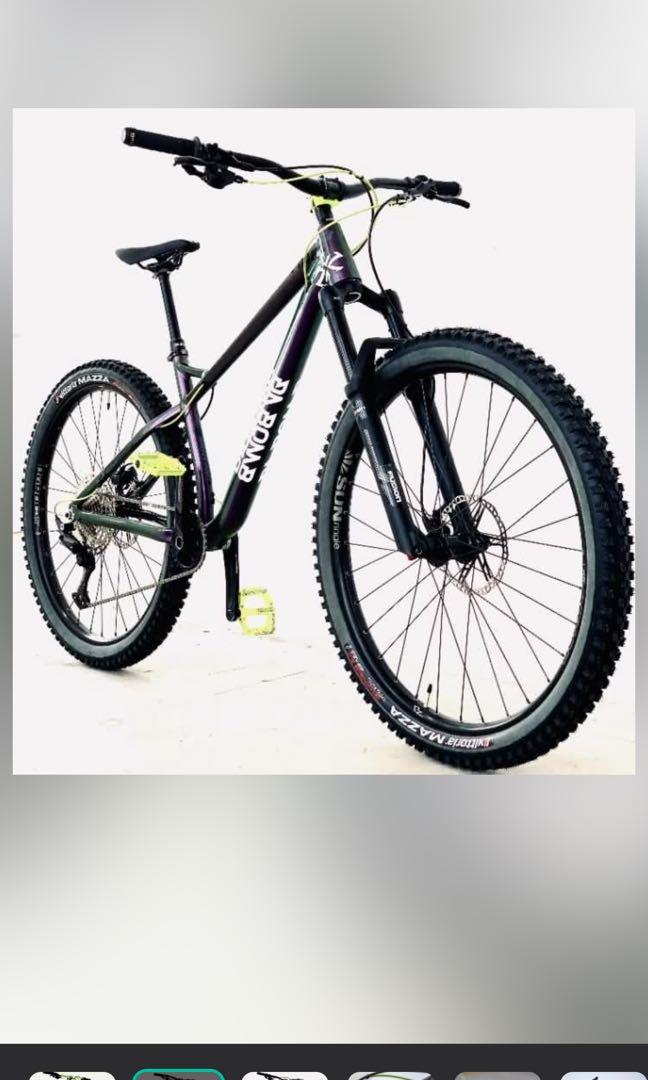 Da Bomb Sentinel 27.5 29er Boost Frame with BZ custom built wheels complete bike build