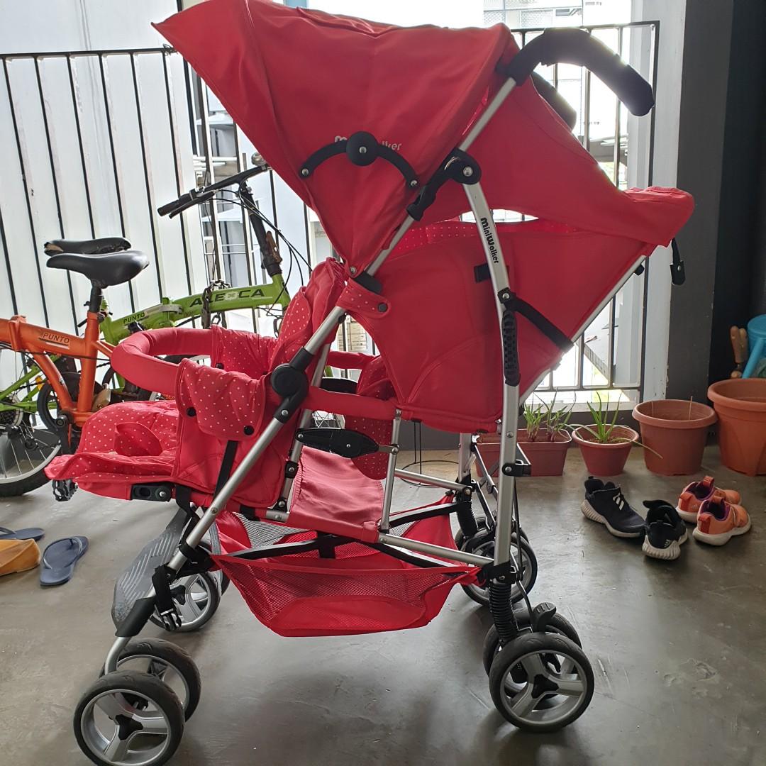 Mini walker double stroller shop