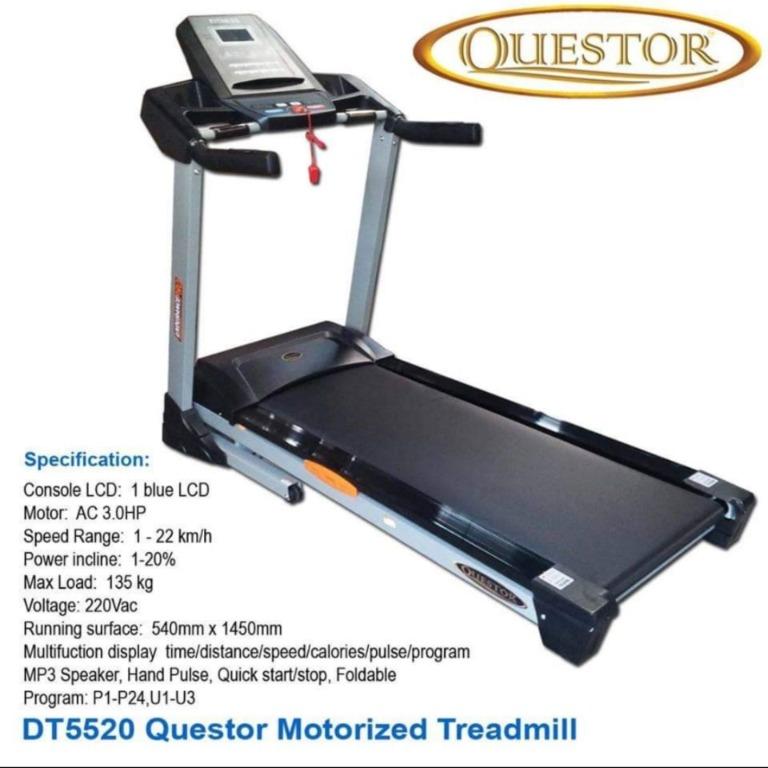 DT5520 Questor motorized treadmill