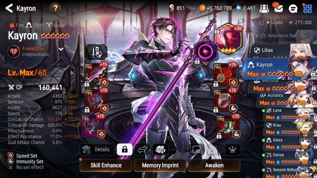 AOA, OX, zwart d, alter b (2x) etc. endgame Account Leviamon - EpicNPC