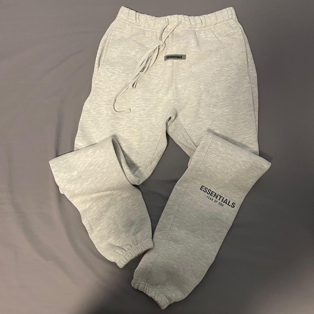 Essentials Oatmeal Heather Sweatpants Men s Fashion Bottoms
