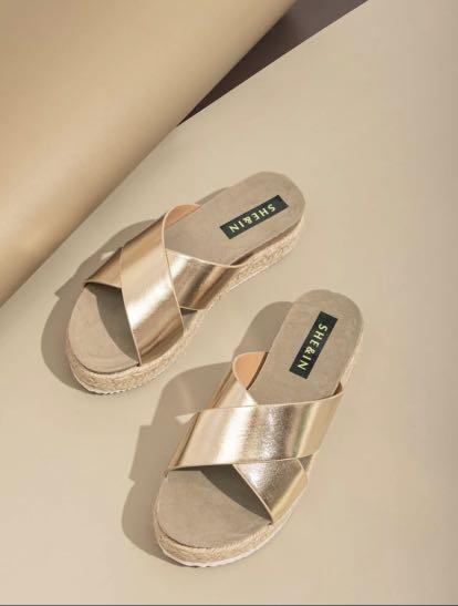 shein open toe non slip slippers