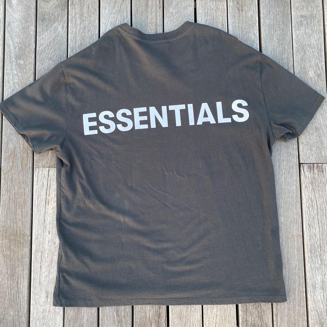 Fear Of God Essentials Ss19 3m Logo Boxy T Shirt Black Size M Reflective Men S Fashion Tops Sets Tshirts Polo Shirts On Carousell