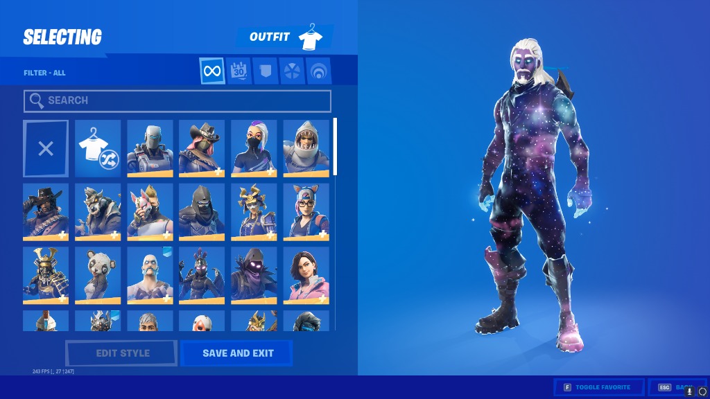 Fortnite Account with Galaxy skin Video Gaming Gaming