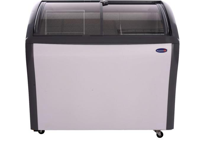 FUJIDENZO CURVED GLASS TOP CHEST FREEZER, TV & Home Appliances, Kitchen Appliances