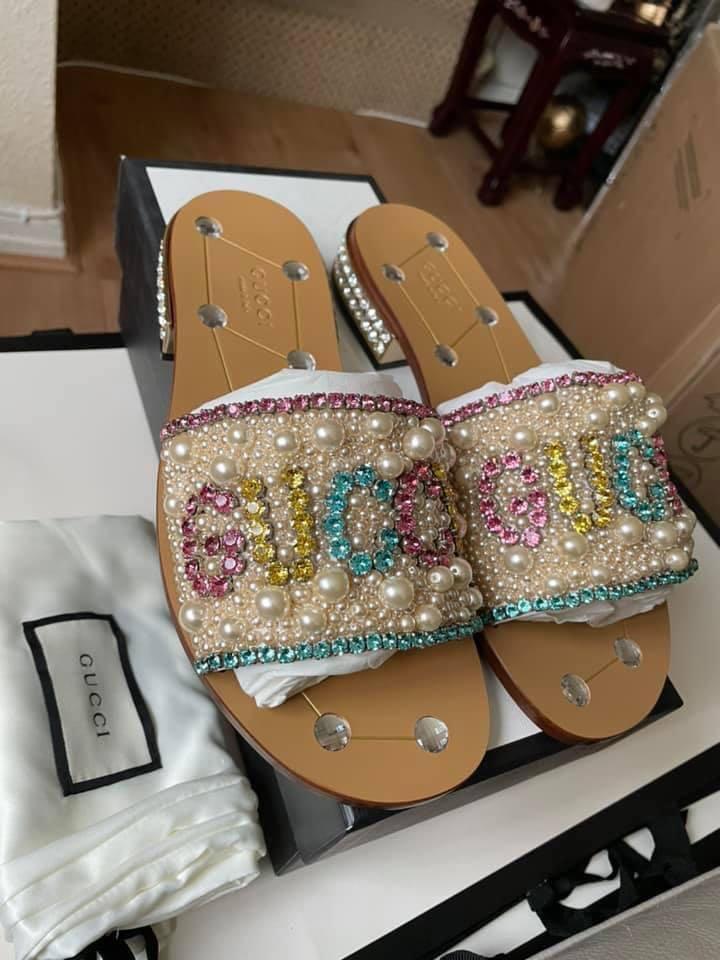 Gucci lupe sandals clearance