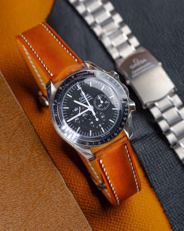Omega barenia leather strap outlet