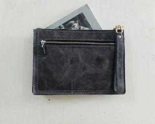 Handmade "Leather Man Clutch" free name emboss