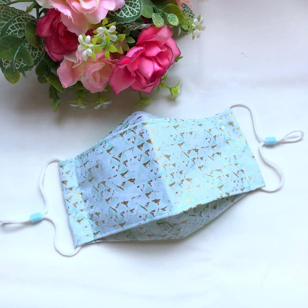 Handmade Reusable Origami Boatshaped Mask, Health & Nutrition, Face