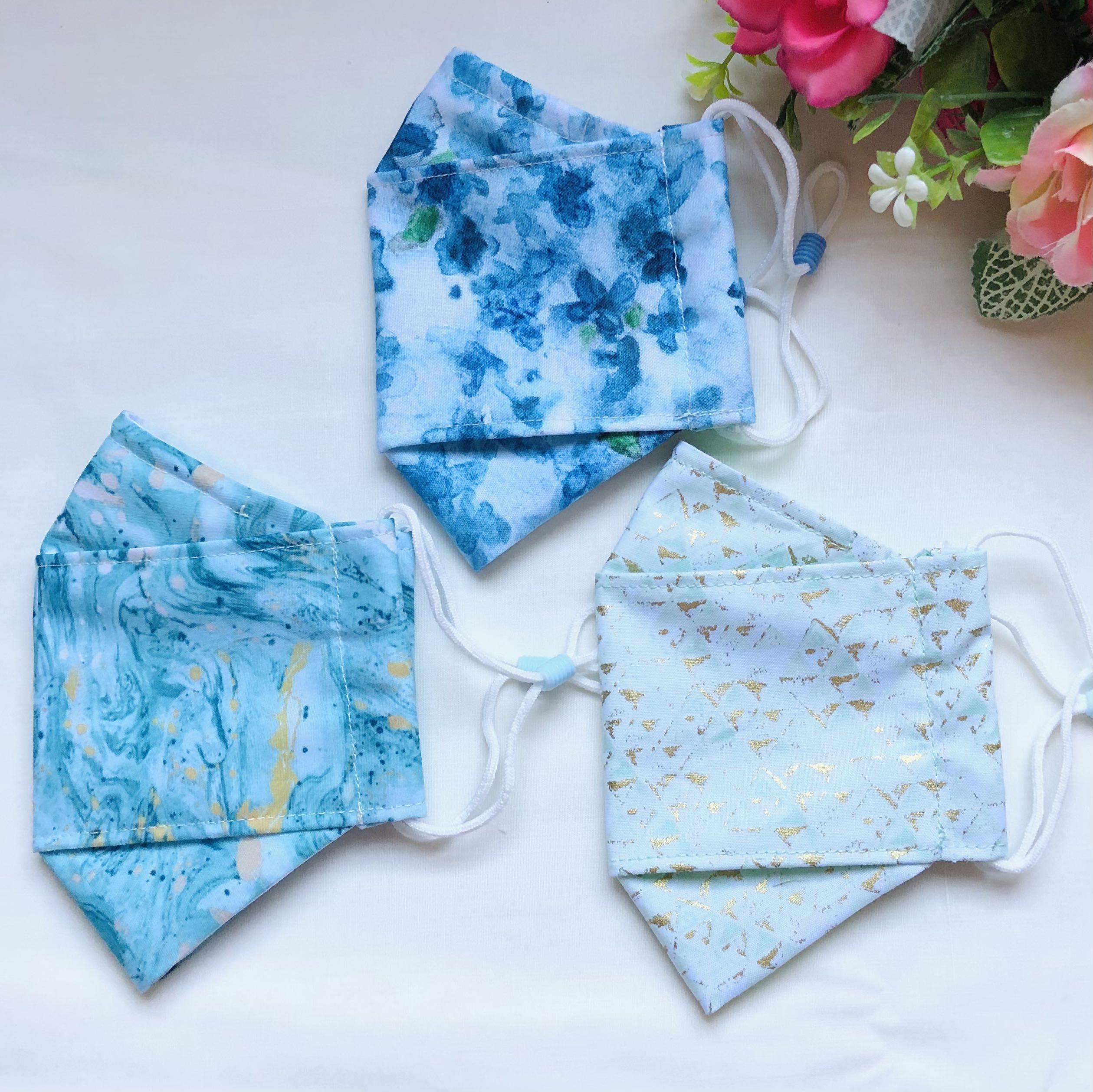 Handmade Reusable Origami Boatshaped Mask, Health & Nutrition, Face