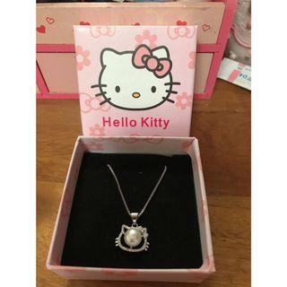 Hello Kitty珍珠純銀項鍊