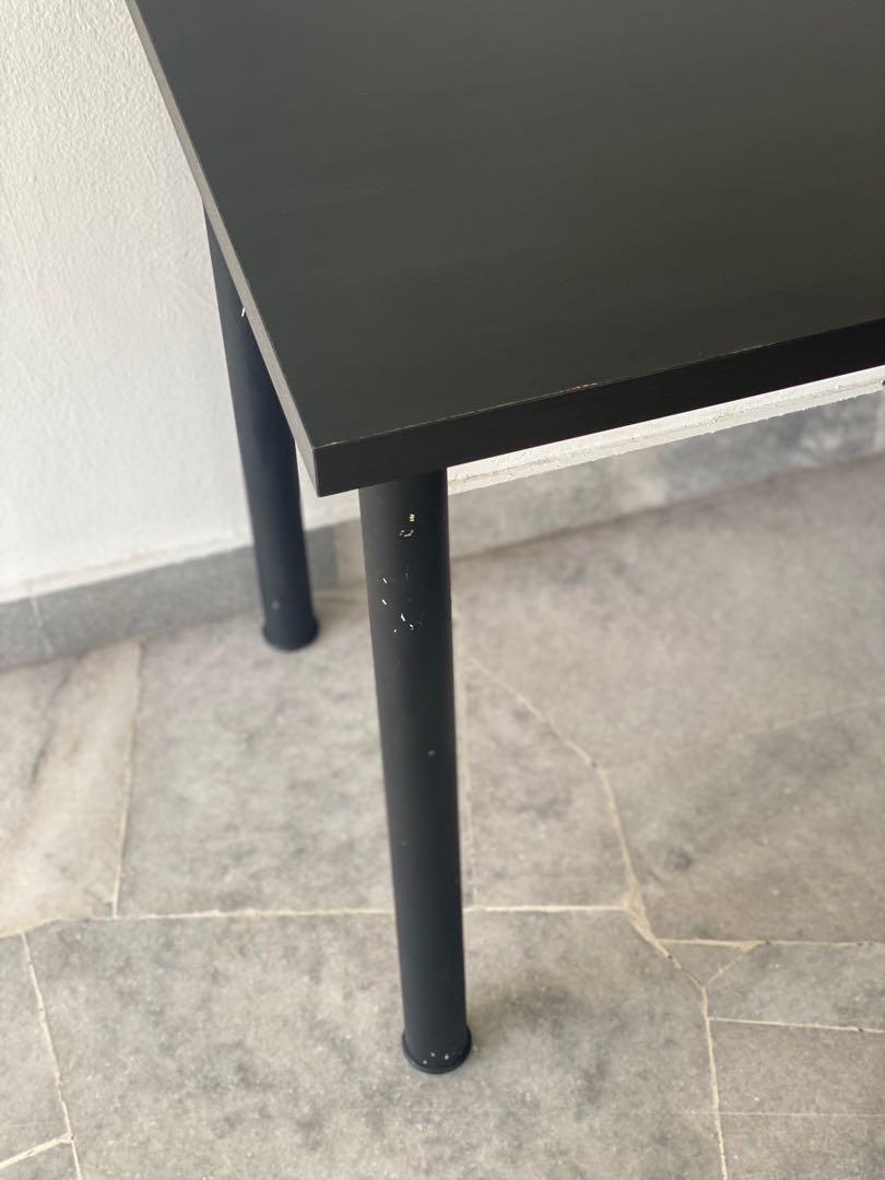 Ikea Linnmon Study/Desktop Desk Black, Furniture & Home Living