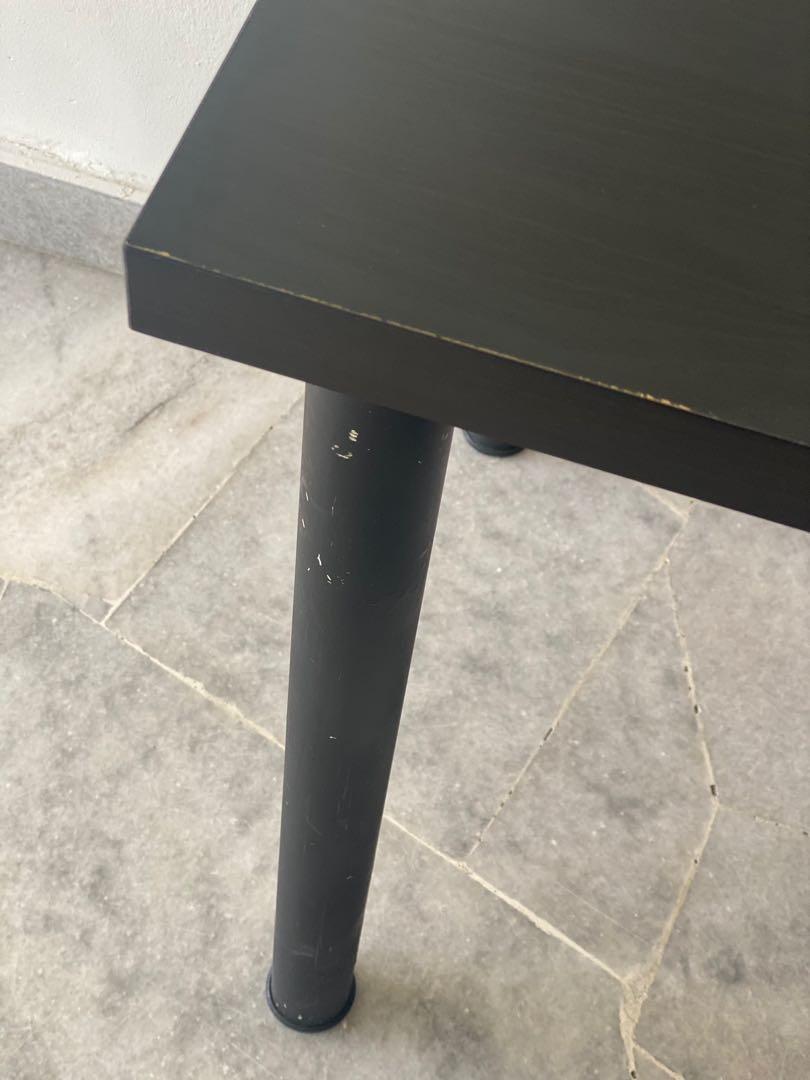 Ikea Linnmon Study/Desktop Desk Black, Furniture & Home Living