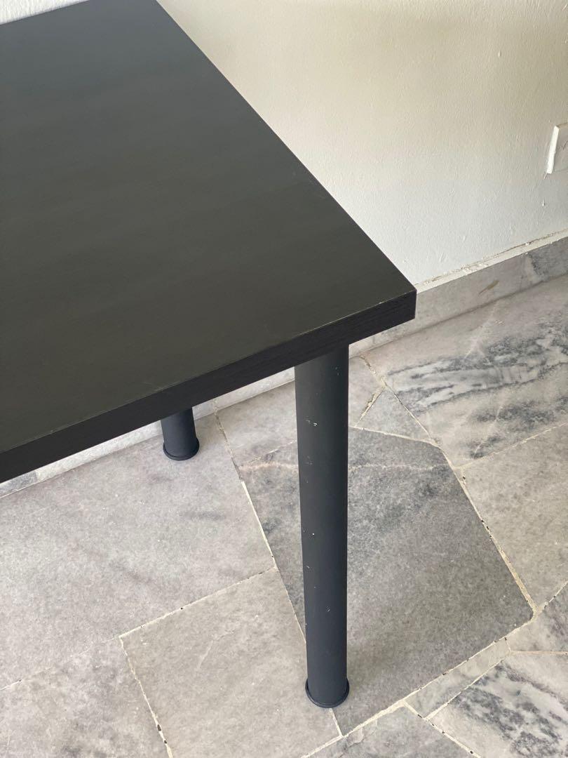 Ikea Linnmon Study/Desktop Desk Black, Furniture & Home Living