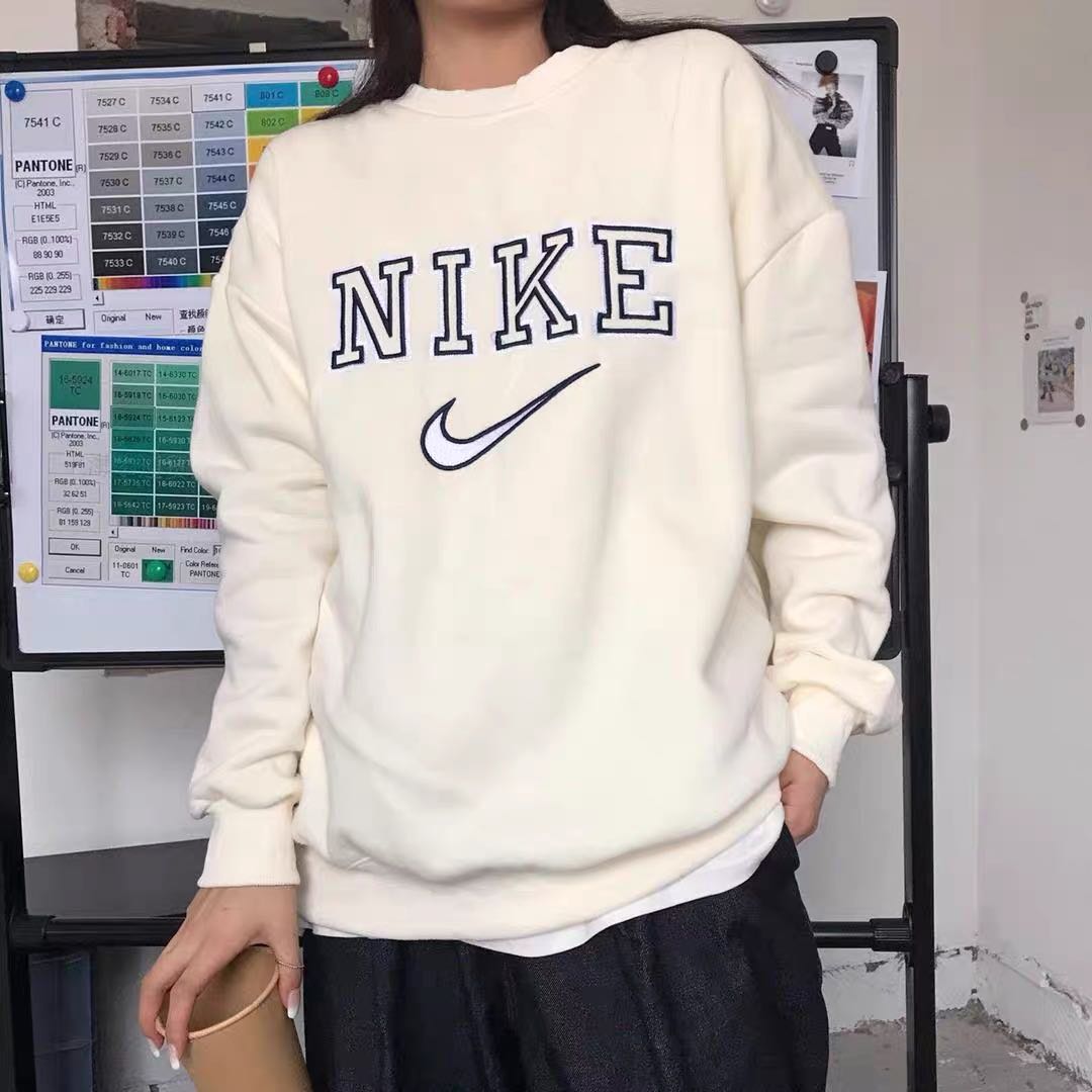 INSTOCK nike cream pullover oversized Women s Fashion New Undergarments Loungewear on Carousell