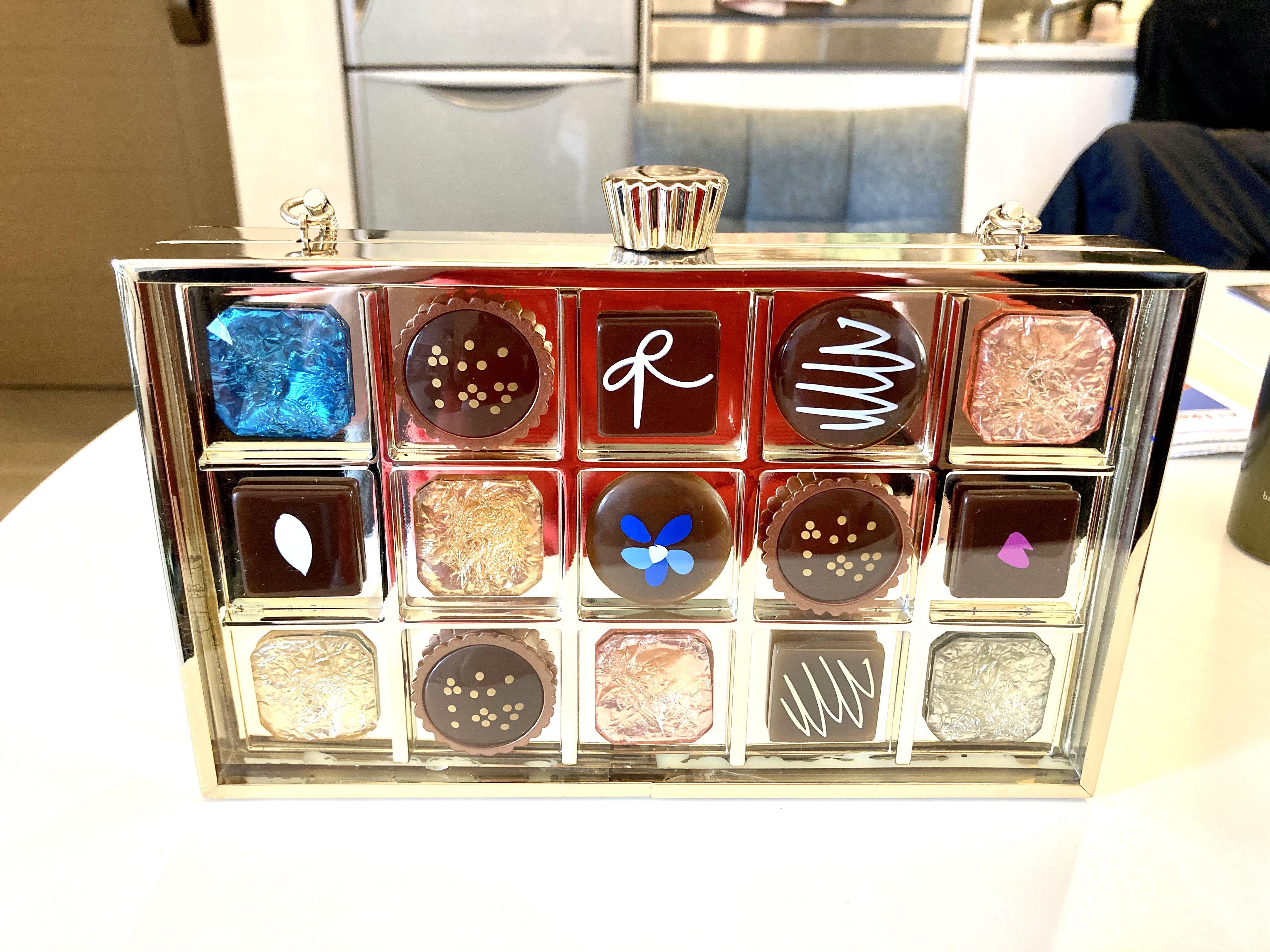 Kate spade chocolate clutch outlet
