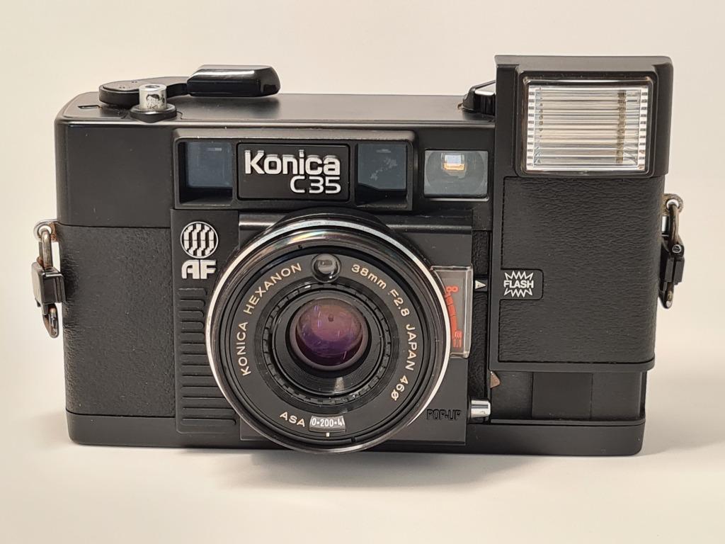 KONICA C35 AF Point & Shoot Film Camera, Photography, Cameras on Carousell