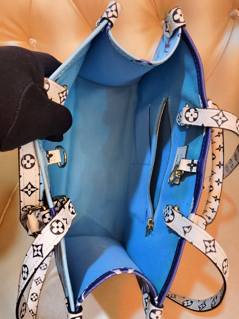 Louis Vuitton Onthego Monogram Giant Capri Blue in Coated Canvas