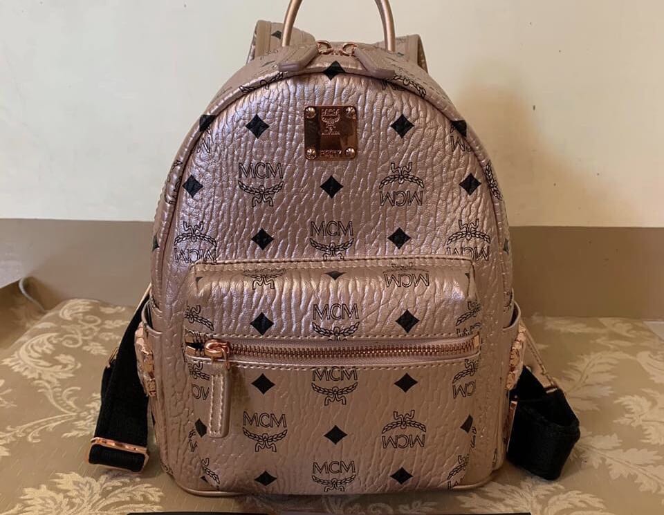 Mcm rose gold backpack online