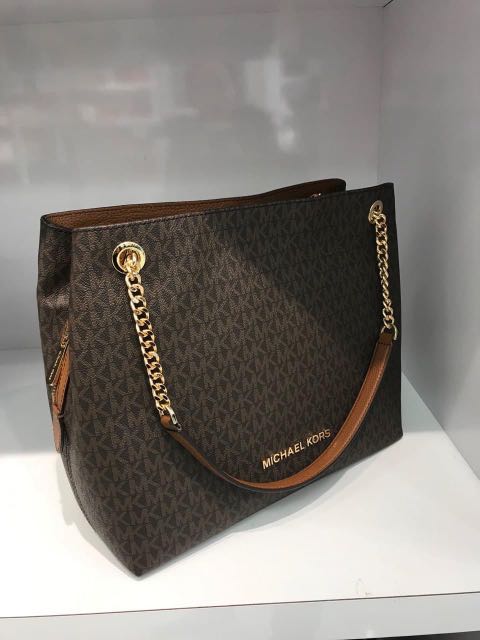 Mk Jet Set Large Chain Tote Bag, Luxury, Bags & Wallets on Carousell