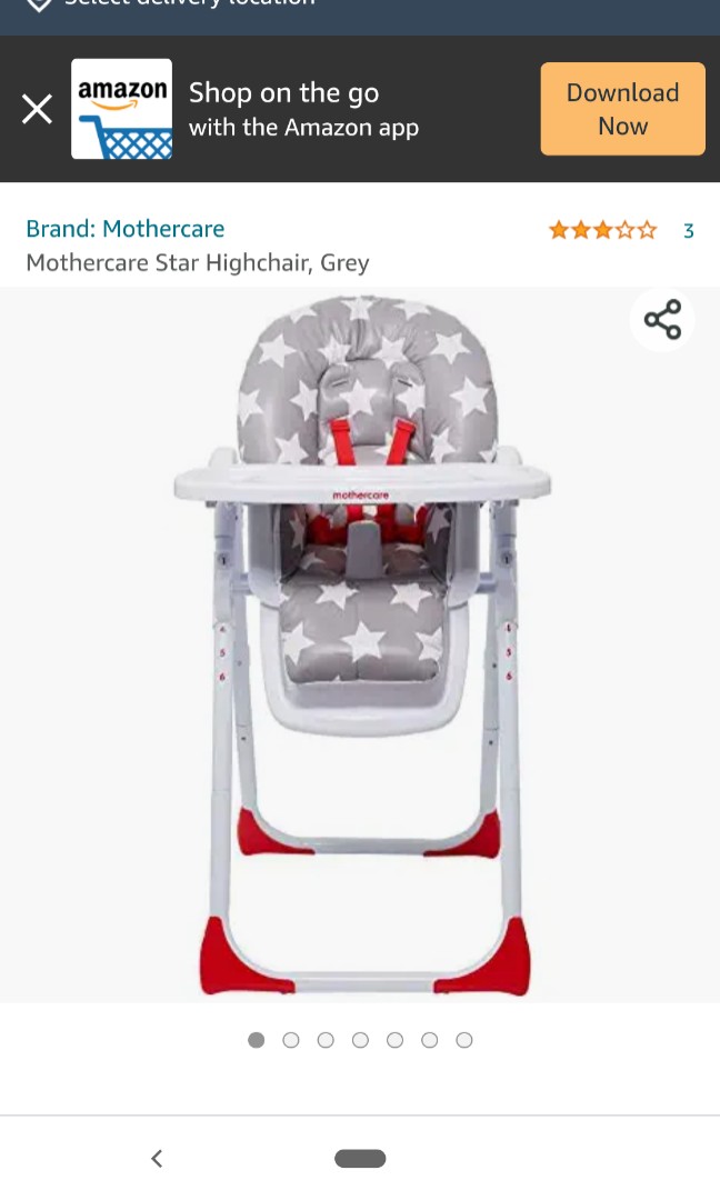 Mothercare discount star highchair