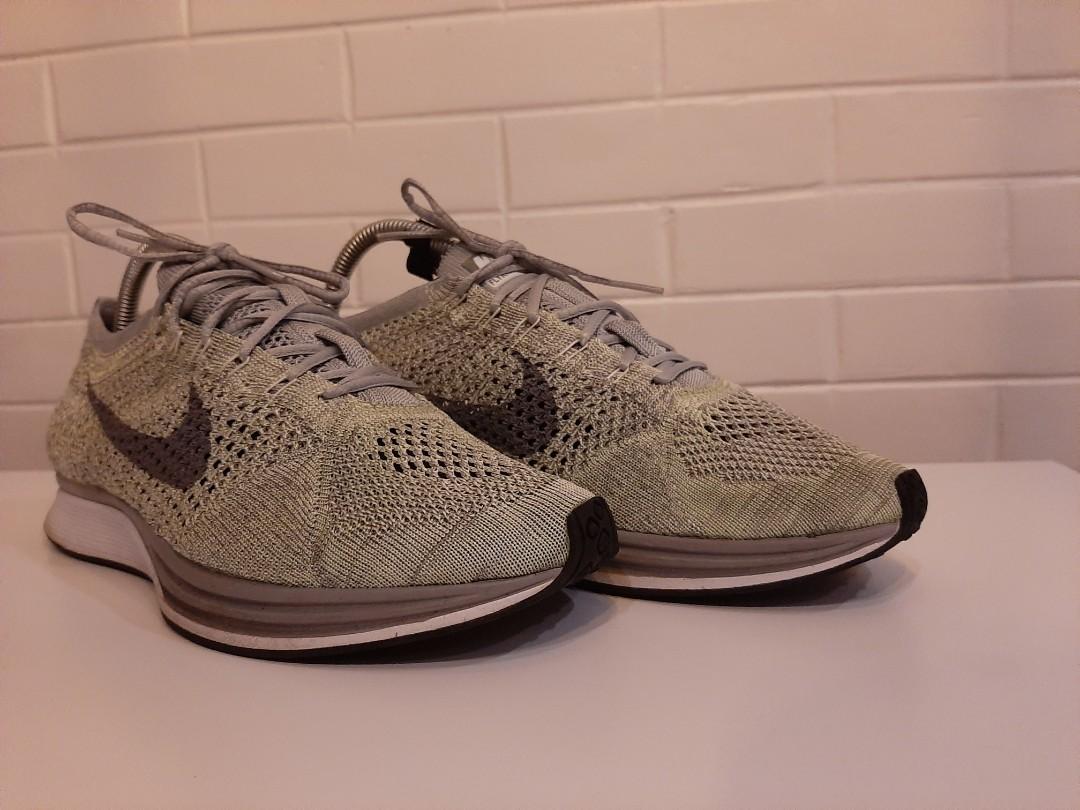 Nike Flyknit Racer Us9 Pistachio Men S Fashion Footwear Sneakers On Carousell