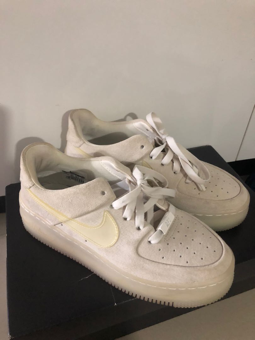 NIKE GREY ICE Air Force 1 Women s Fashion Footwear Sneakers on