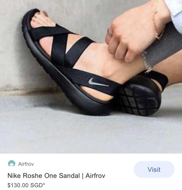 Nike sandals Roshe Unisex Women s Fashion Footwear Flipflops and Slides on Carousell